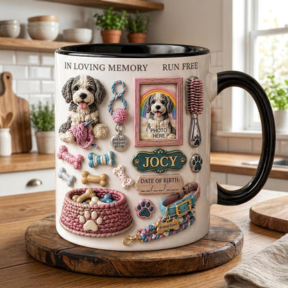 Personalized Pet Memorial Mug, Custom Dog Photo Mug, Pet Loss Gift, Dog Lover Keepsake Cup