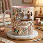 Personalized Sewing Mug Custom Name Craft Coffee Cup Sewing Machine Design