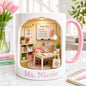 Personalized Teacher Mug, Custom Name Teacher Gift, Classroom Coffee Cup, Teacher Appreciation Gift