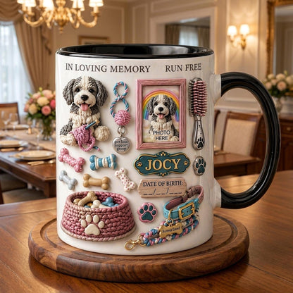 Personalized Pet Memorial Mug, Custom Dog Photo Mug, Pet Loss Gift, Dog Lover Keepsake Cup