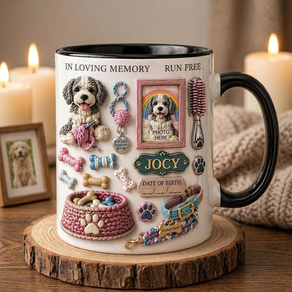 Personalized Pet Memorial Mug, Custom Dog Photo Mug, Pet Loss Gift, Dog Lover Keepsake Cup
