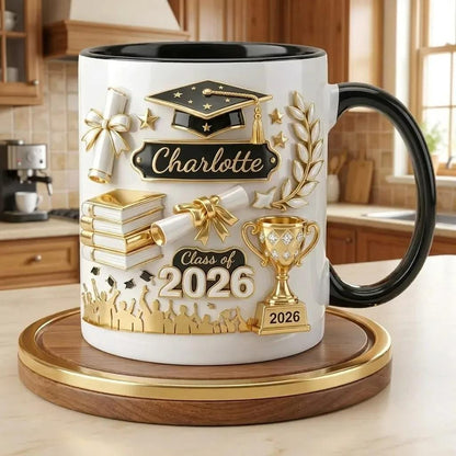Graduation Mug, Class of 2026 Gift, Personalized Graduate Mug, Senior Gift, College Coffee Cup