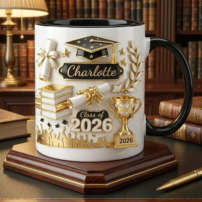 Graduation Mug, Class of 2026 Gift, Personalized Graduate Mug, Senior Gift, College Coffee Cup