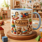 Kids Name Mug, Personalized Baby Mug, Custom Name Cup, Toy Theme Mug, Gift for Toddler Boy