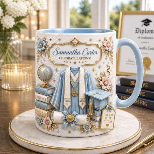 Personalized Graduation Mug 2026, Class of 2026 Gift, Custom Name Grad Coffee Cup